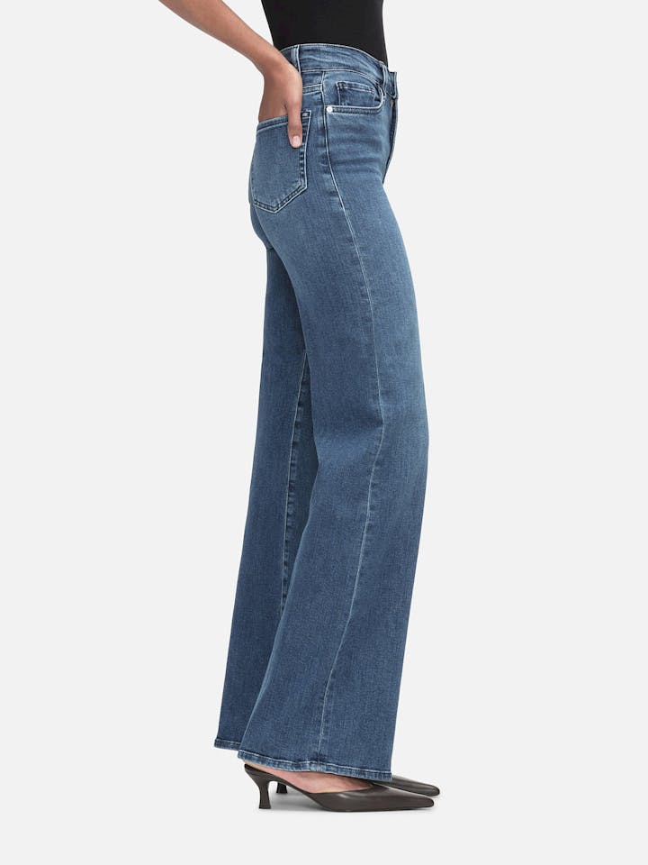 Frame Le Slim Palazzo Pant in Temple