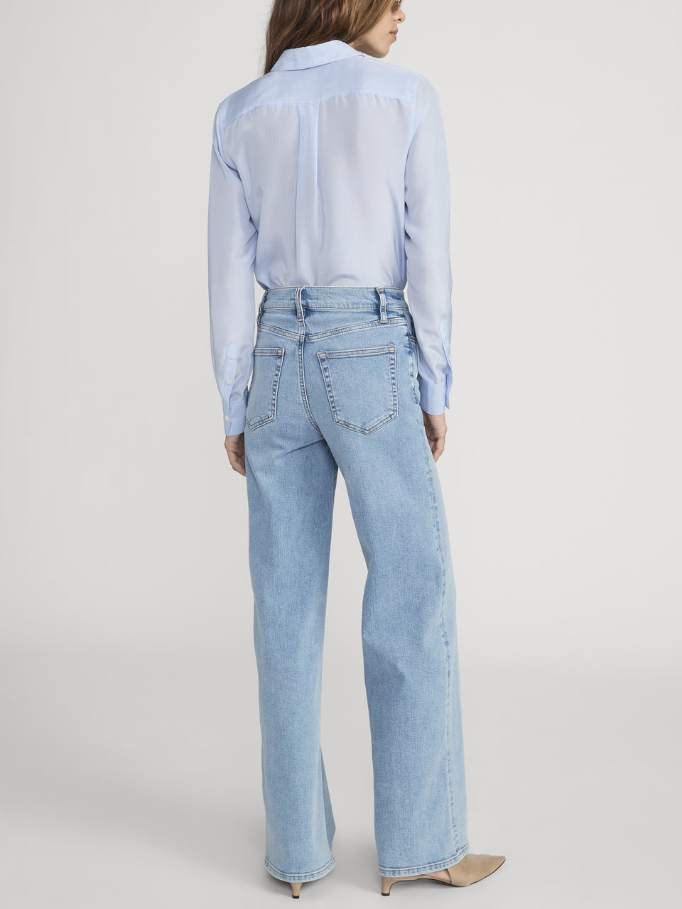 Frame The Slim Palazzo Jean in Ripple