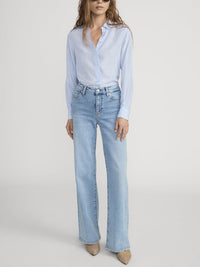 Frame The Slim Palazzo Jean in Ripple