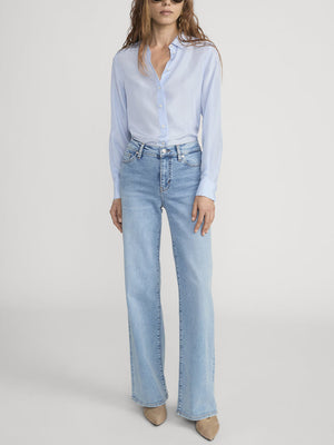 Frame The Slim Palazzo Jean in Ripple