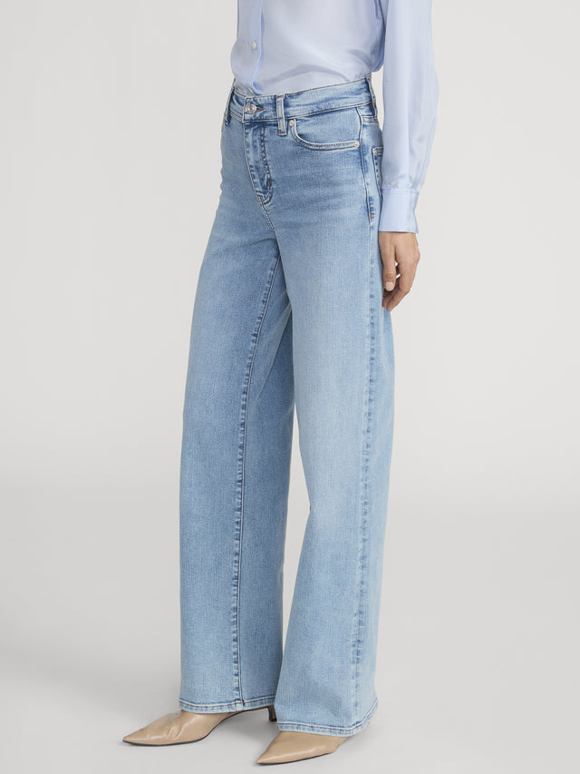 Frame The Slim Palazzo Jean in Ripple