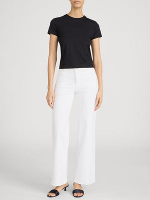 Frame Le Slim Palazzo Modernist Pocket Jean in White