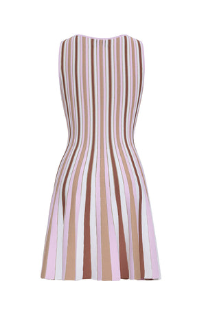 Cara Cara Leila Mini Dress in Blush Stripe