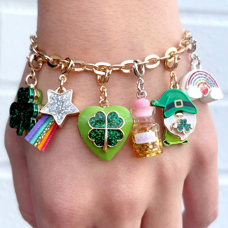 Charm It! Gold Glitter Shooting Star Charm