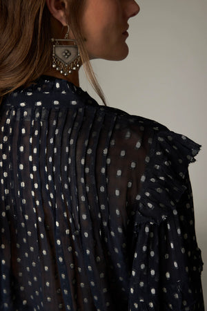 Maison Hotel Simona Blouse in Sienna Navy