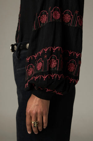 Maison Hotel Davinia Blouse Rose Fireworks