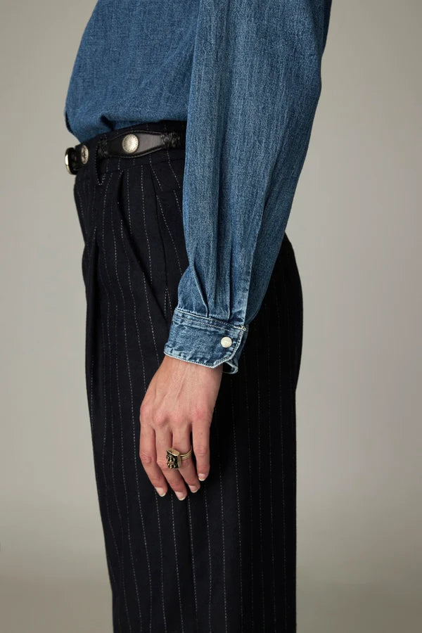 Maison Hotel Kumid Shirt in Blue Denim