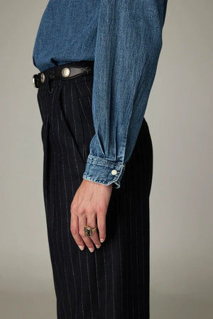 Maison Hotel Kumid Shirt in Blue Denim