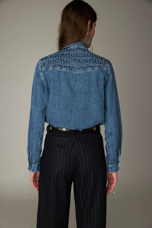 Maison Hotel Kumid Shirt in Blue Denim