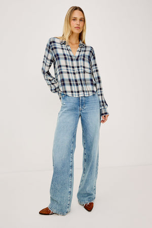 Rails Malin Top in Ecru Midnight