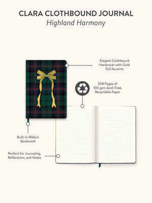 Studio Oh! Highland Harmony Clara Clothbound Journal
