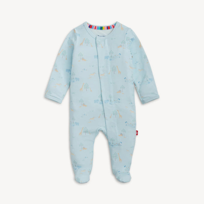 Magnetic Me Modal Footie in Serene Safari in Blue