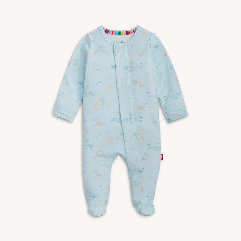 Magnetic Me Footie in Serene Safari in Blue