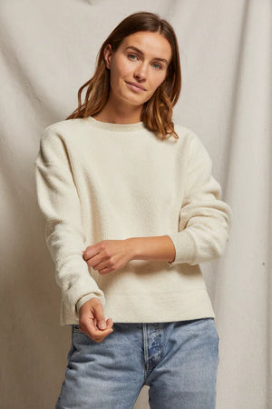 perfectwhitetee Mayer Reverse Fleece Pullover in Multiple Colors!