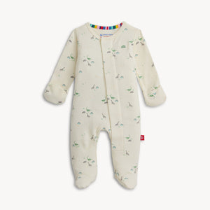 Magnetic Me Organic Cotton Footie in Tiny Diny