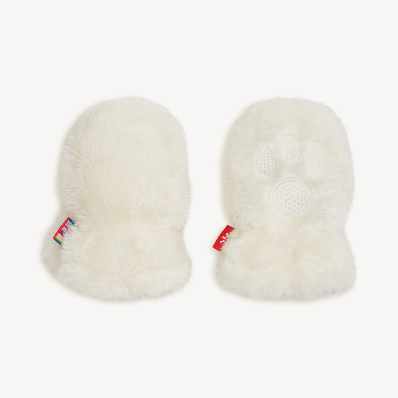 Magnetic Me Minky Bear Mittens in Cloud