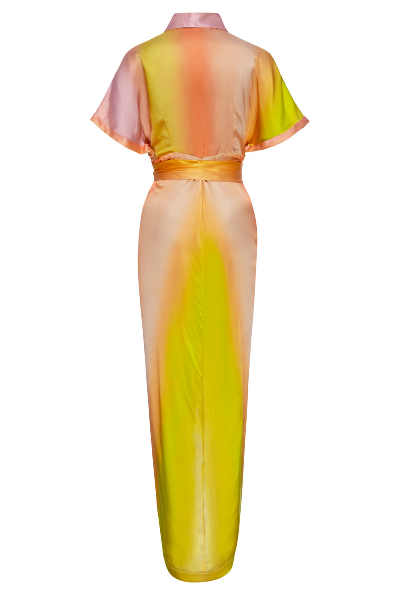 Le Superb Miko Dress in Ombre Sunset