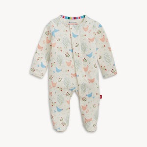 Magnetic Me Organic Cotton Footie in Chicken Tender