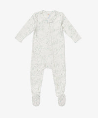 Oso & Me Marley Zip Footie in Seafoam Star
