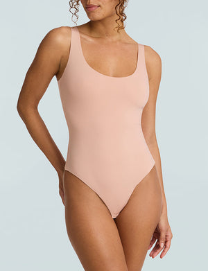 Commando Neoprene Tank Bodysuit in Desert Rose