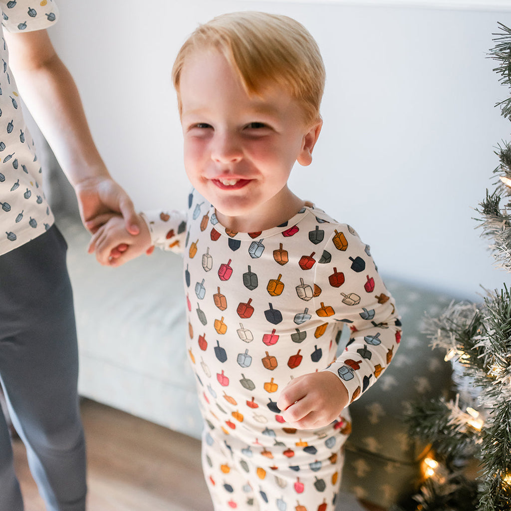 Pink Chicken Bamboo Pajama Set in Dreidels