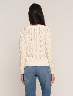 Heartloom Winslet Cardigan in Ivory