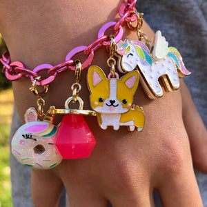 Charm It! Gold Corgi Charm