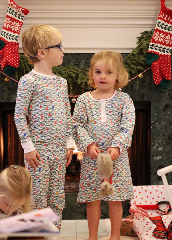 Joy Street Kids Two Piece Pajamas in Oh Christmas Tree