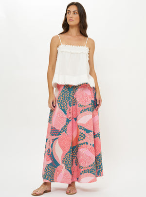 Oliphant Swing Skirt in Nautilus Navy