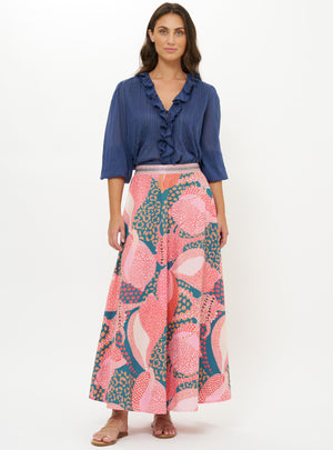 Oliphant Swing Skirt in Nautilus Navy