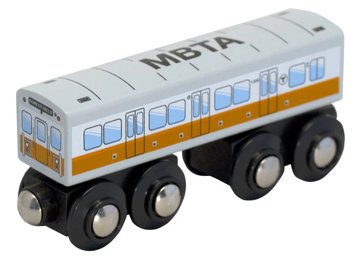 MBTAgifts Wooden Toy Orange Line Train