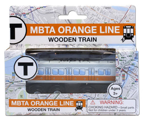 MBTAgifts Wooden Toy Orange Line Train