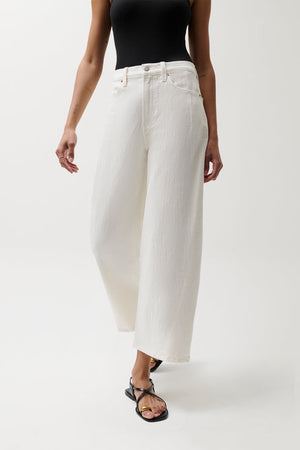 Pistola Kyral High Rise Bowed Ankle Jean in Antique White