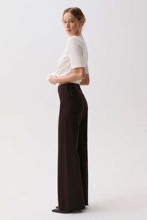 Pistola Penny High Rise Wide Leg in Mocha
