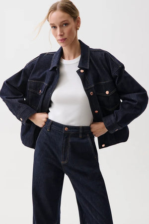 Pistola Bibi Blouson Denim Jacket in Nightfall