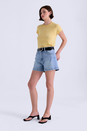 AOKI HIGH RISE A-LINE SHORT W/ DART DETAILS