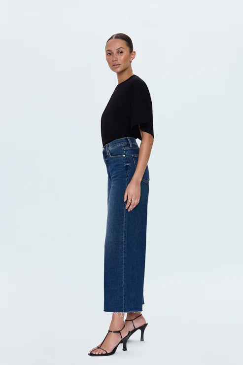 Pistola Lana Crop Wide Leg Jean in Broadway