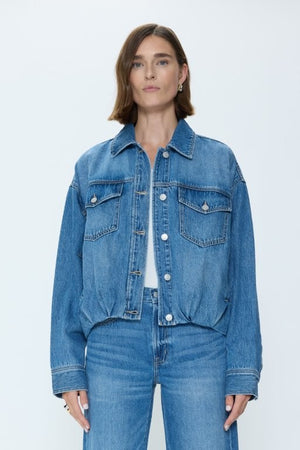 Pistola Bibi Blouson Denim Jacket in Heartfelt