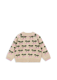 Konges Slojd Belou Collar Knit Cardigan in Cherry