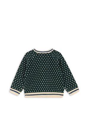 Konges Slojd Billi Knit Cardigan in Green