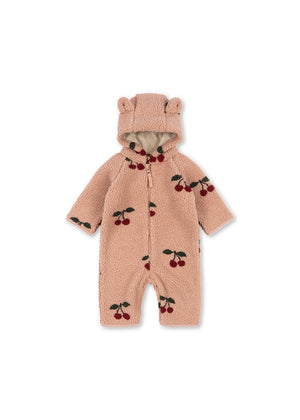 Konges Slojd Jody Teddy Onesie in Cherries