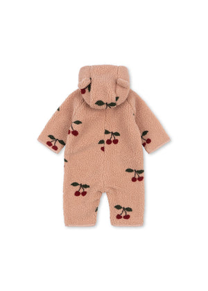 Konges Slojd Jody Teddy Onesie in Cherries
