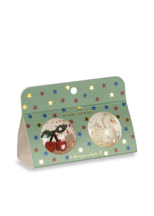 Konges Sløjd Bouncing Ball Set in Cherry and Swan