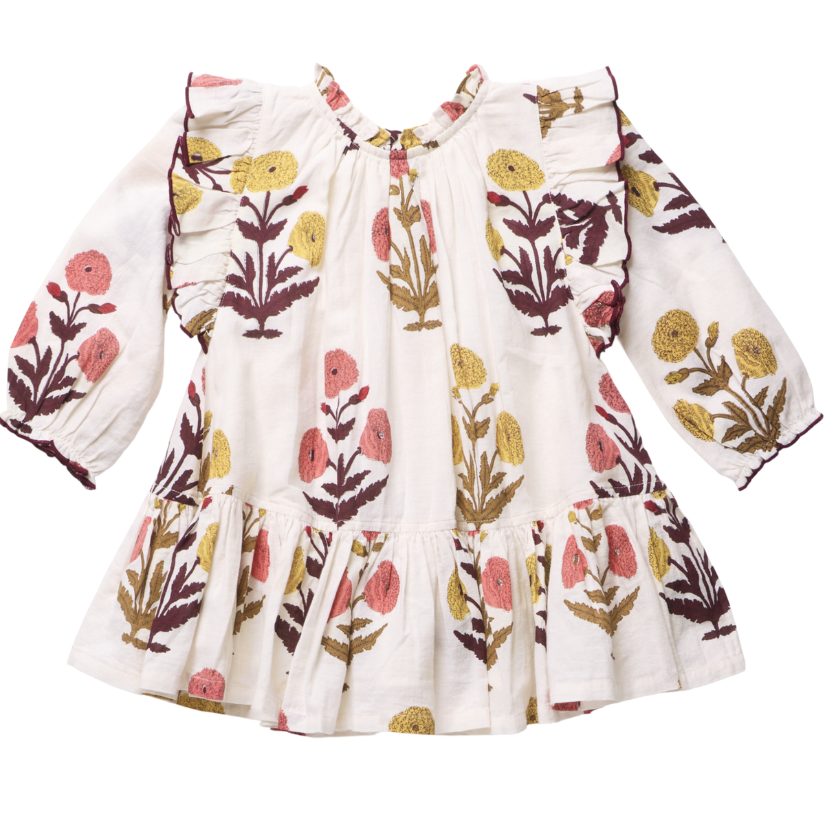 Pink Chicken Harper Dress in Harvest Dandelion