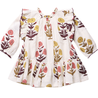 Pink Chicken Harper Dress in Harvest Dandelion