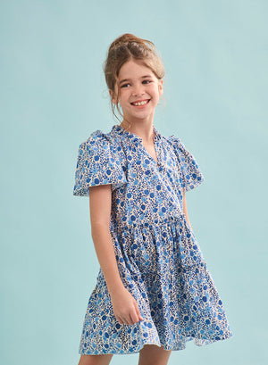 Hunter Bell Kids Merrit Dress in Bermuda Blooms