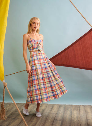 Hunter Bell Maison Skirt in Harbor Club Madras