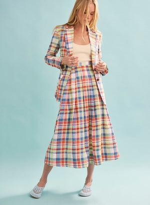 Hunter Bell Maison Skirt in Harbor Club Madras