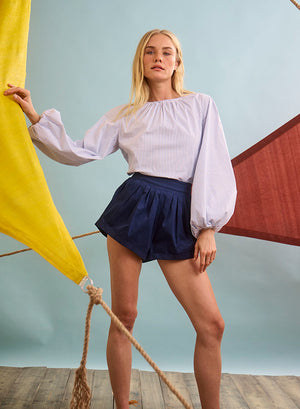 Hunter Bell Rue Blouse in Starlight Embellished Stripe