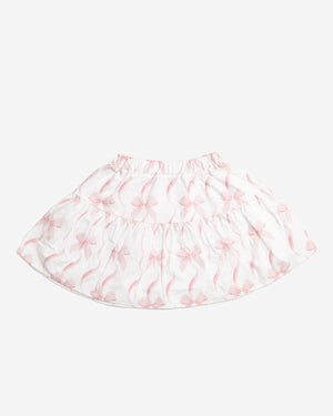 Petite Hailey Liah Skirt in Pink Bows